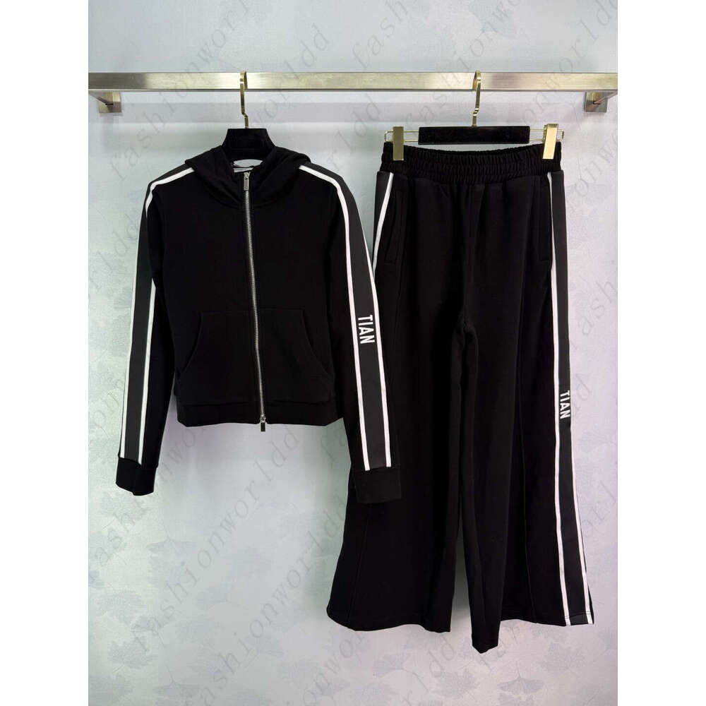 Marque femmes pantalon ensemble sweat à capuche ensemble veste de créateur deux pièces logo de mode manteau décontracté costume vacances pantalon