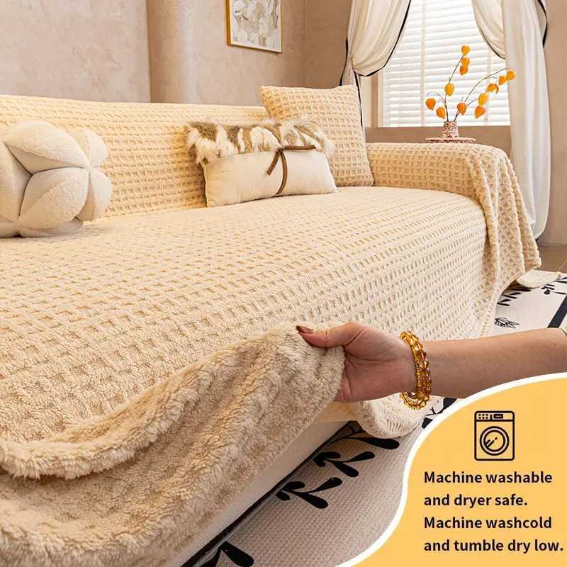1PC-Huafu Ge all inclusive simple four season universal shu mianrong sofa towel anti cat scratch sofa towel M251204-image-1087198071