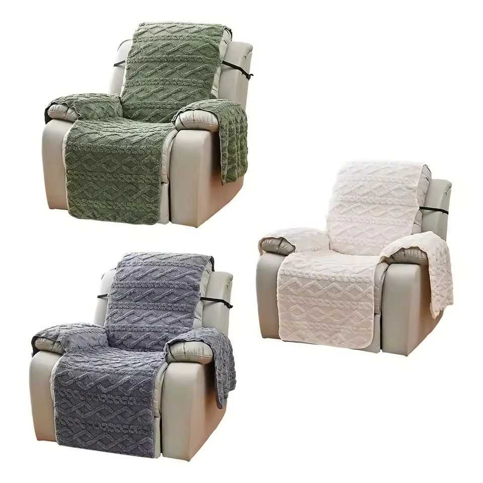 1pc Sofa Cover Chair Cover Thick 1 Seater Furniture Protector Covers Jacquard Weave Chair Protectors Covers for Living Room M251204-image-1087200293