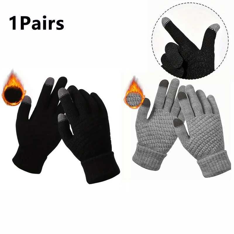 Winter New Outdoor Skiing Gloves with Mobile Phone Touch Screen Operation Mens and Womens Thick Warm Sports Gloves J251204-image-1087176412