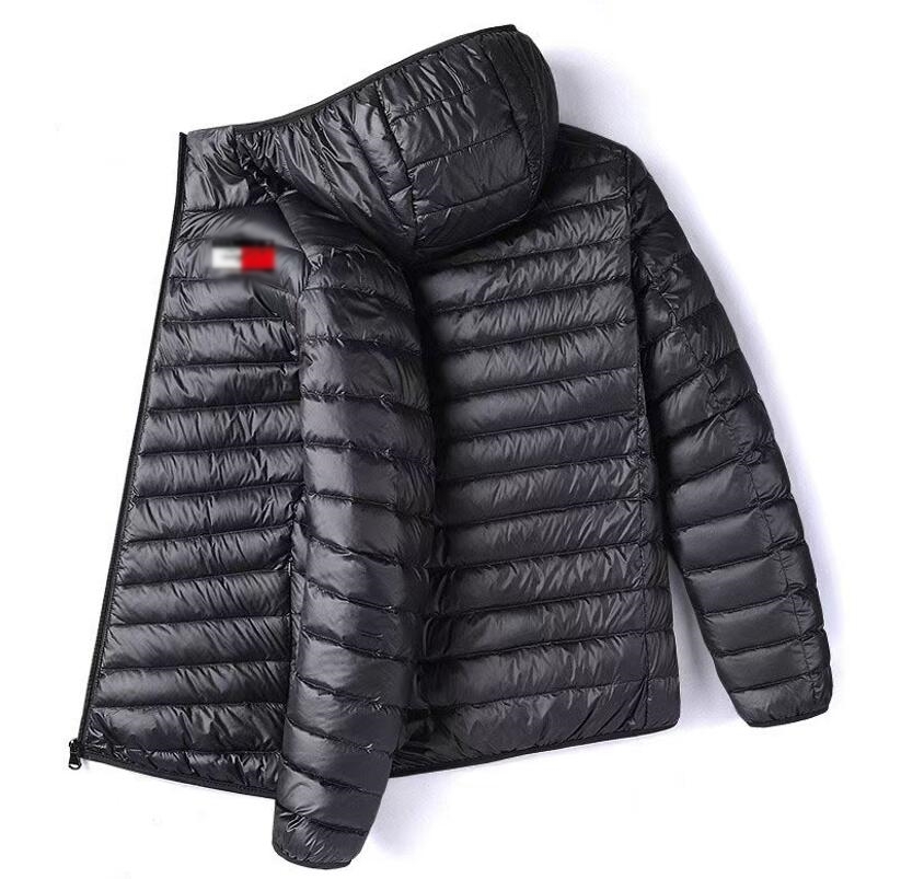 Men's Jacket Vintage Loose Winter Hooded Coats Luxury Designer Brand Logo Puffer Jackets Thin Weight Male women top Outdoor Sports