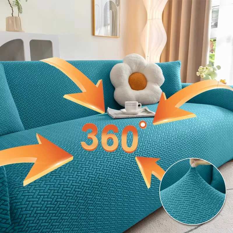 Elastic Jacquard Fabric Sofa Cover Stretch Couch Cover Sectional L Shape Sofa Slipcover Corner Case For Home 1/2/3/4/5 Seaters M251204-image-1087200568