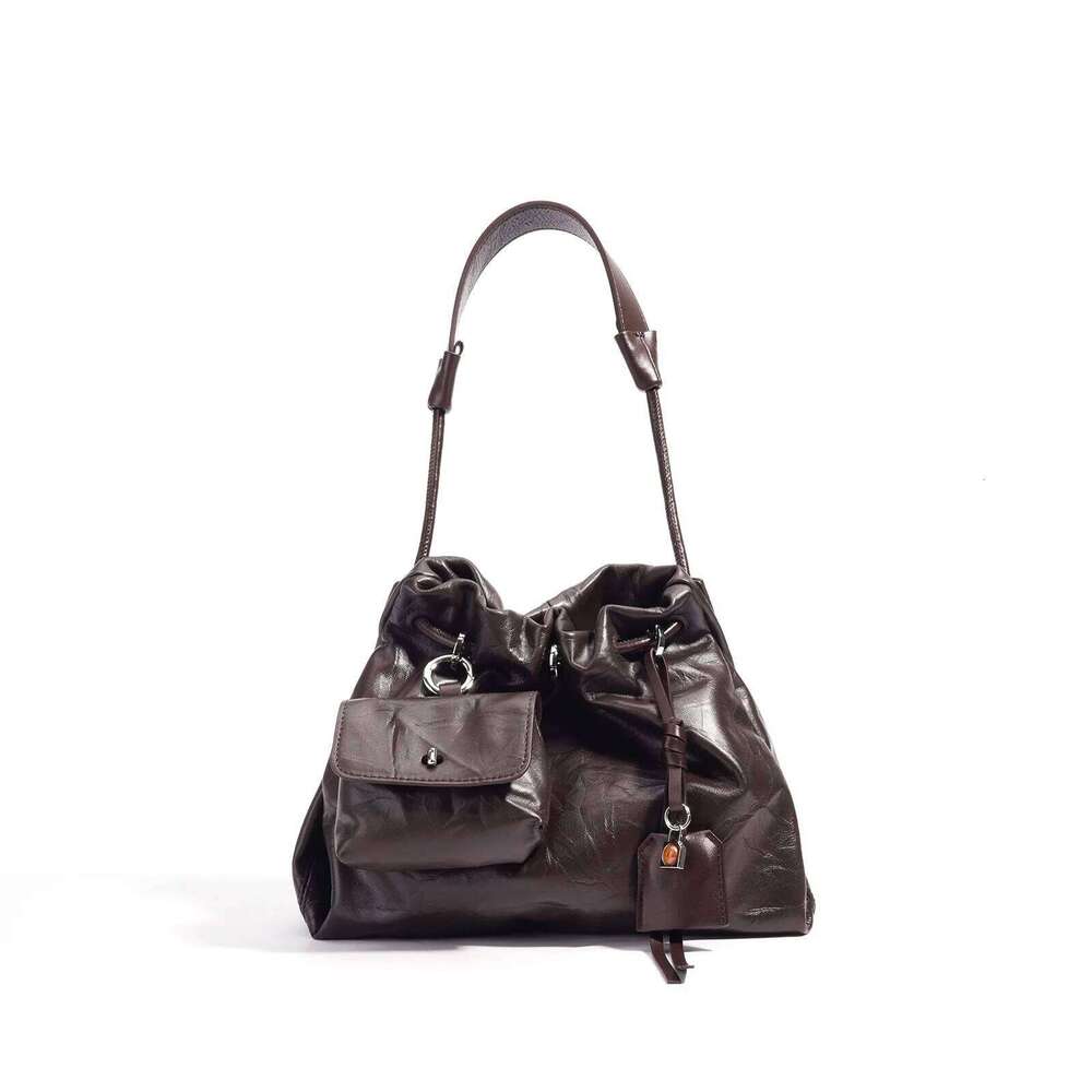 Shoulder First Layer Genuine Leather Commuting High-Quality Handbag Large Capacity Woman Bag Original Luxury Brand Bags St251204