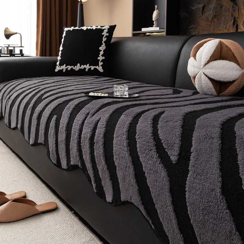 Non-Slip Couch Cover Plush Universal Irregularity Sofa Cushion European Style Retro 2025 New Prevent Cat Scratching Sofa Covers M251204-image-1087198599