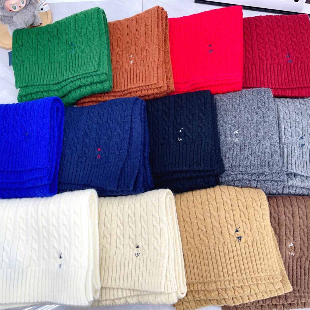14 Colors Designer Scarf Luxury Women Men Scarf Christmas Classic Wool Knit Cashmere Windproof Scarf Mens Outdoor Winter Warm Scarves