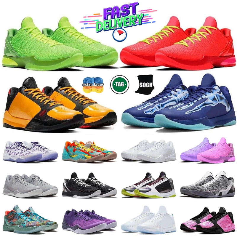 Designer Mamba Chaussures de basket-ball Mambas eybl 6 Grinch Dodgers 8 What The Venice Beach Mambacita 5 Bruce Lee Baskets pour hommes femmes Ko