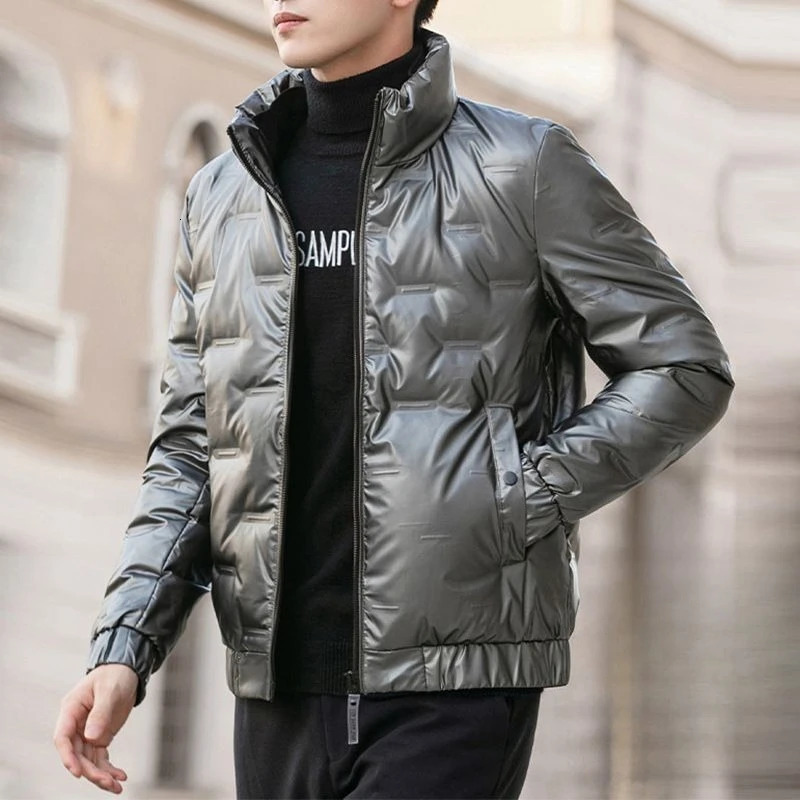 2025 Autumn Winter Arrival Mens Short Down Cotton Jacket Thickened Lightweight Stand Collar Warm Cozy 251129