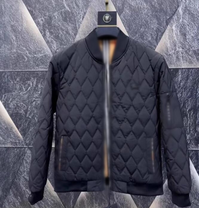luxury cotton-padded argyle jackets for men designer jacket vintage bomber jacket mens winter coat