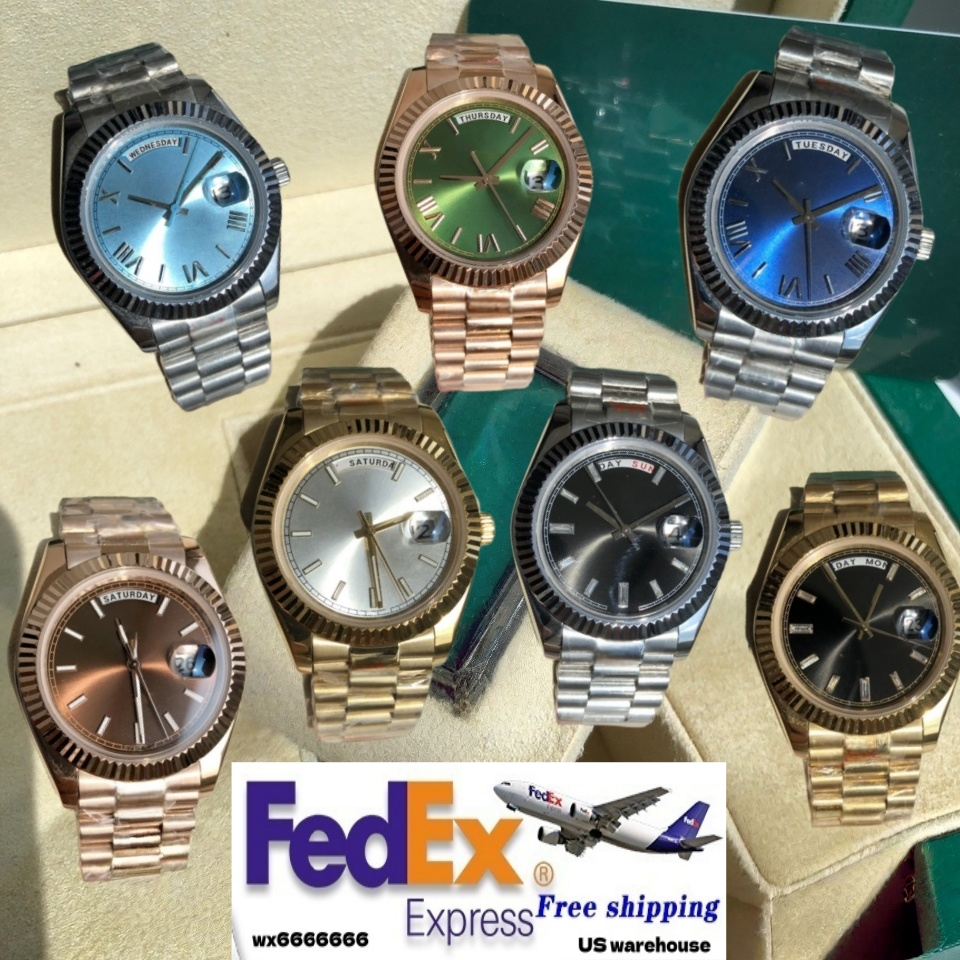 Designer Luxury mens watch men watches Day-date AAAA High Premium movement Calendar 41mm 904L stainless steel sapphire crystal GD factory mens GiftA