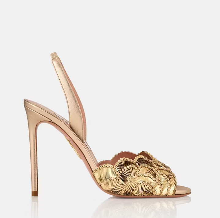 Elegante abito da sposa da donna Ce Soir Sandali Scarpe Paillettes Cristalli impreziositi Smerlato Metallico Tacchi alti Lady Peep-toe Party Abito d