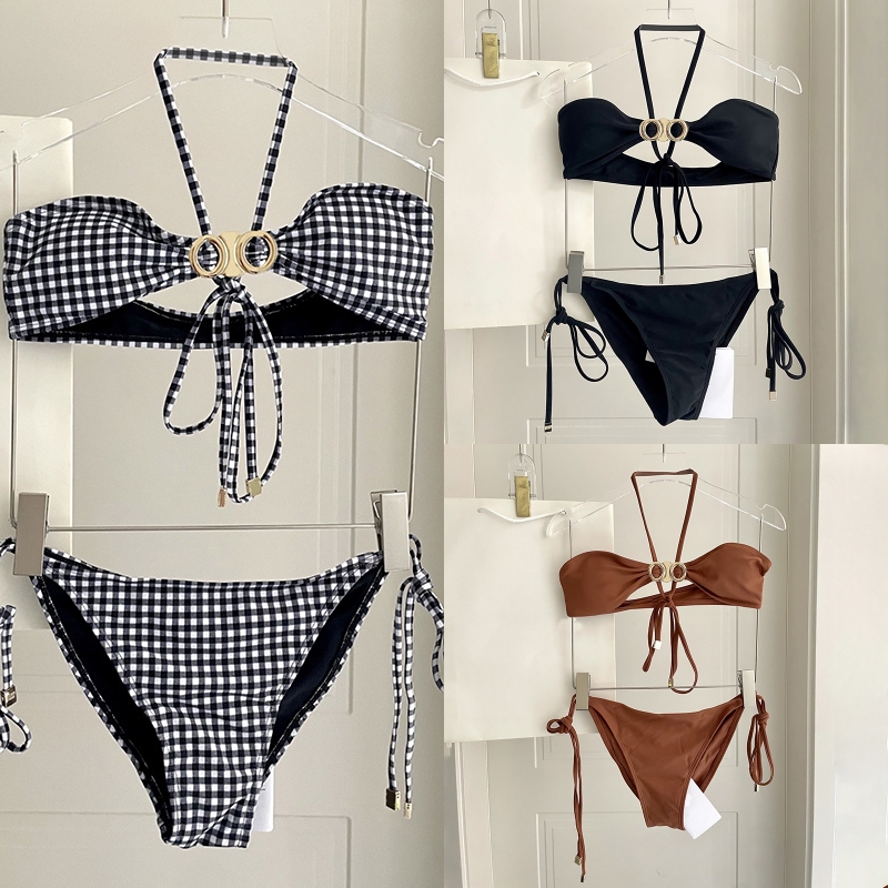Sexy Mini Halter Bikini Designer Maillot De Bain Push Up Soutien-Gorge Slip Ensemble Femmes Costume De Plage Monokini Vacances D'été Surf Plongée