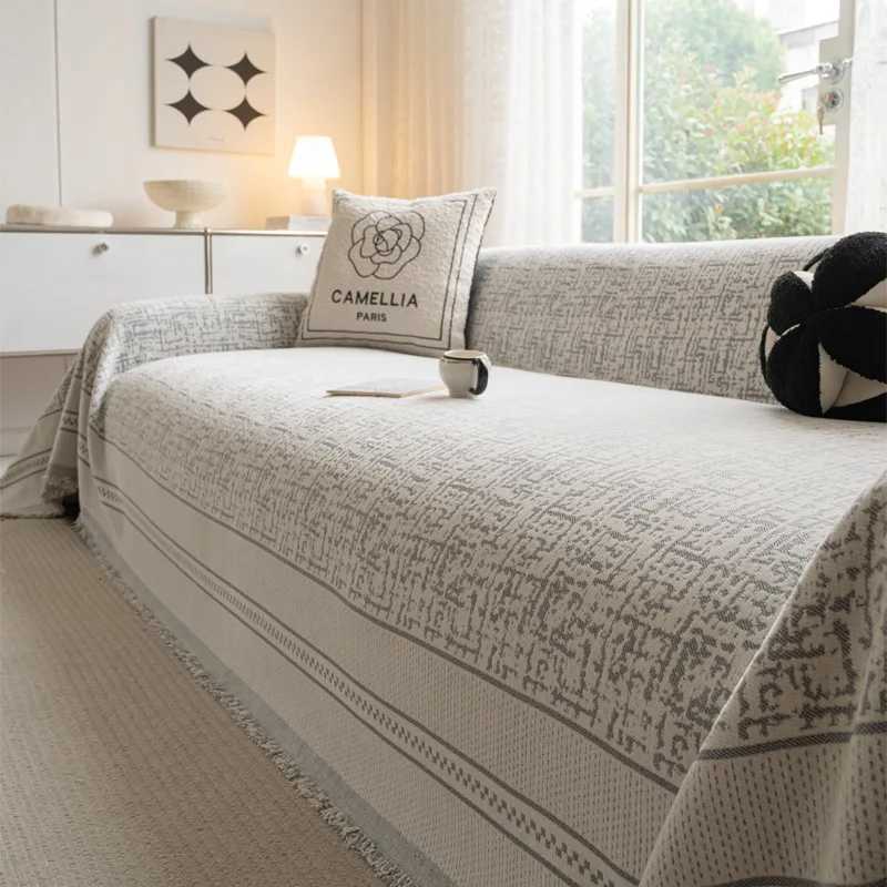 One-Piece Waterproof Sofa Cover Cat-Proof Elegant Stitch Chenille Slipcover for 2/3/4 Seater Luxury Couch M251204-image-1087197551