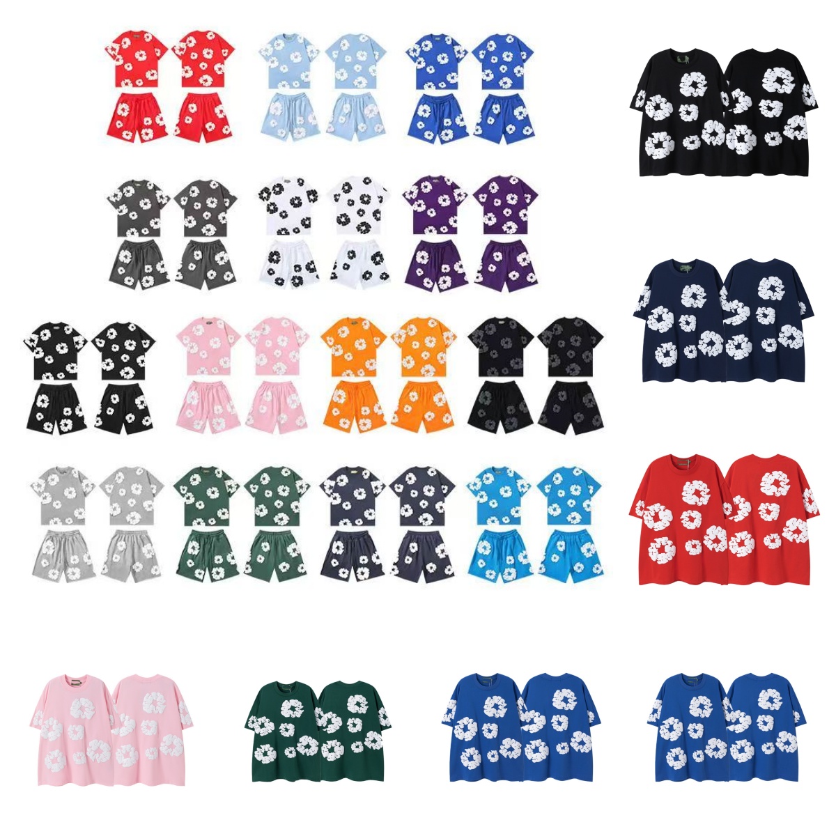 Cotton t shirt for men designer womens graphic tee foam printed shirts tluxury jorts Street Tracksuit leisure mens tshirt clothes brand shorts fashi