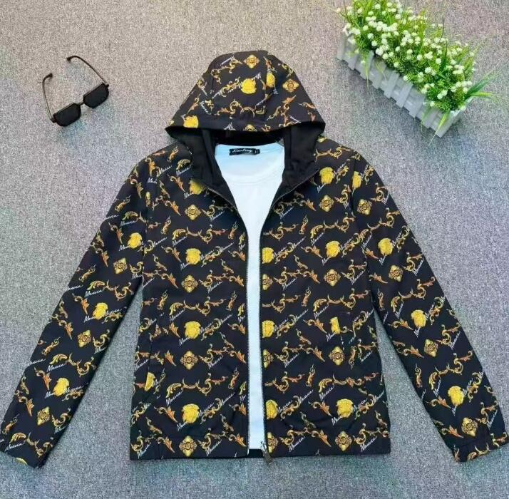 Vestes coupe-vent réversibles de luxe pour hommes veste de créateur printemps automne manteau à capuche pour hommes