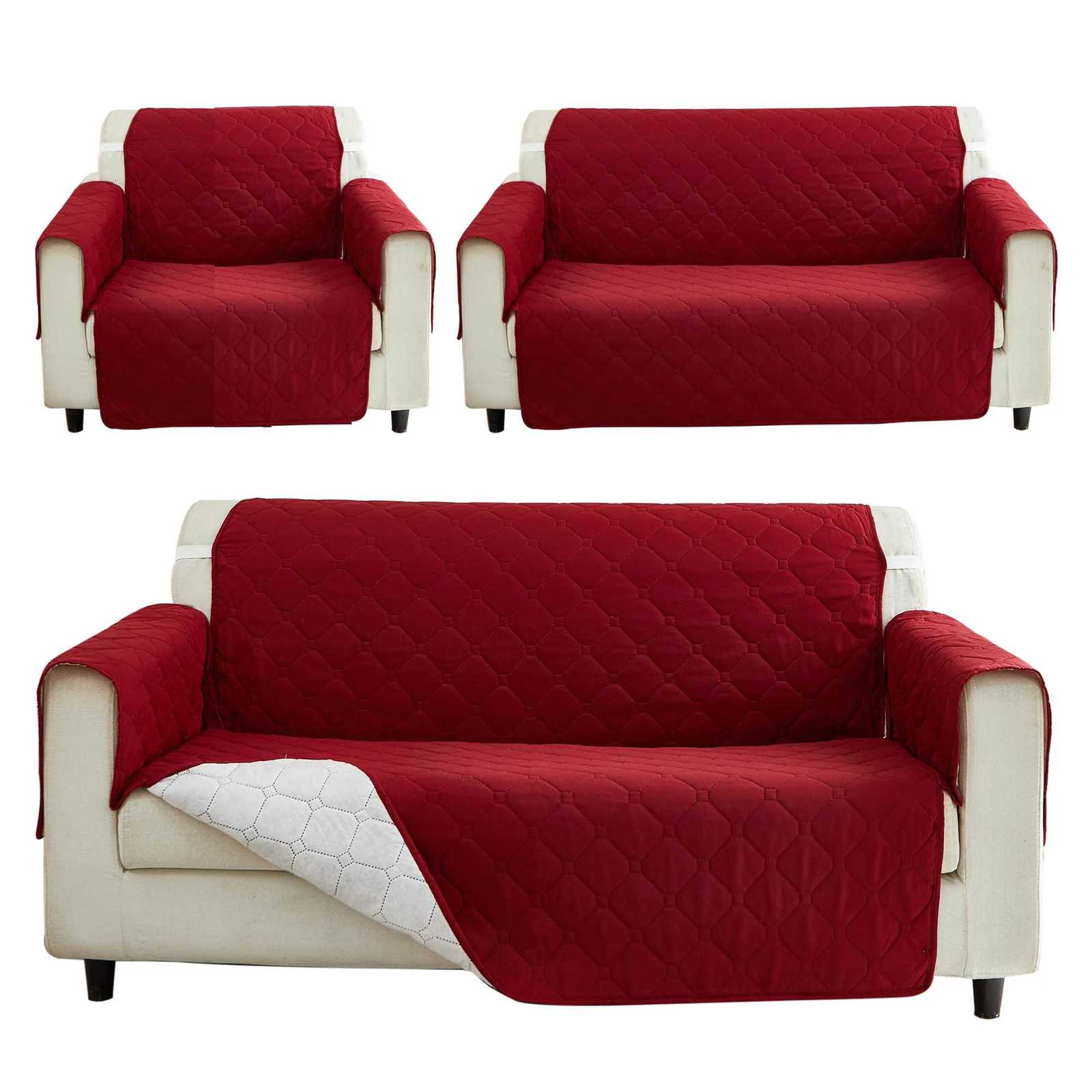 1pc Integrated Sofa Cover 1/2/3 Seater Quilted Furniture Protector Cover Recliner Slipcover Armchair Slipcovers for Living Room M251204-image-1087197628