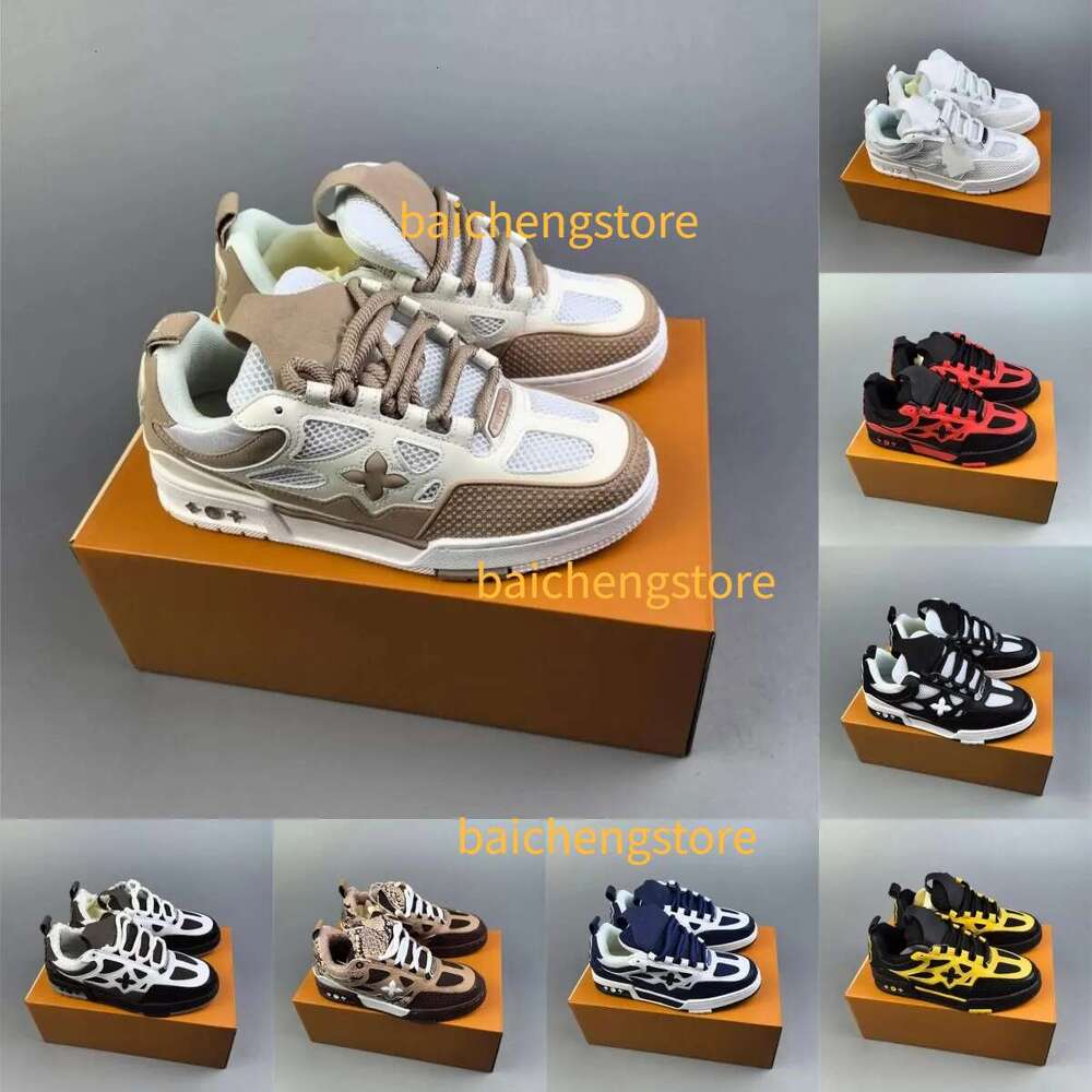 Fashion 2026 printing lovers casual skate designer sneakers mens women low cut platform classic black white grey trainers shoes 36-44 r2