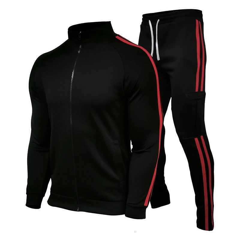 Hommes Survêtement Casual Joggers Vêtements De Sport À Capuche Vestes Et Pantalons 2 Pièces Ensembles Hip Hop Course Costume De Sport X251205