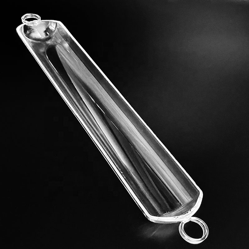 High Transmittance Monaural Transparent Quartz Boat Wafer Holder Semiconductor Quartz Half-round Boat Boat Crucible-image-1087286282