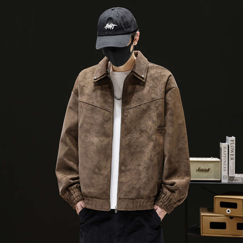 Manteau homme couleur unie hommes veste à revers printemps automne chaud imperméable vestes à la mode marque vacances trajet
