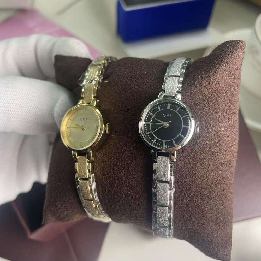 Agete Same Model Women's Limited Edition Japanese Workplace Watch Style Small Round Dial High-end Vintage