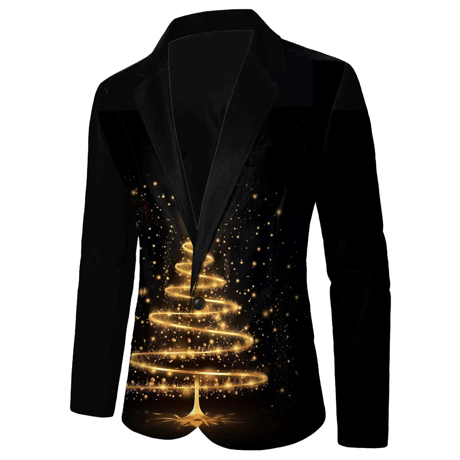 2026 Hommes Costumes Vestes Pour Fête De Noël Fitness Revers Col Bouton Poches À Manches Longues Veste Mâle Vêtements Année Outwear 251204