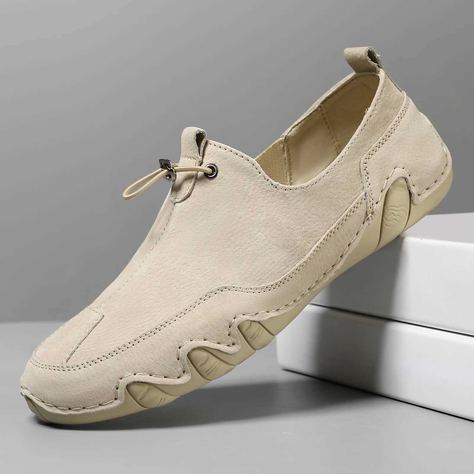Hommes chaussures espadrilles décontractées printemps automne nouvelle mode chaussures en cuir solide formel affaires Sport léger respirant élast