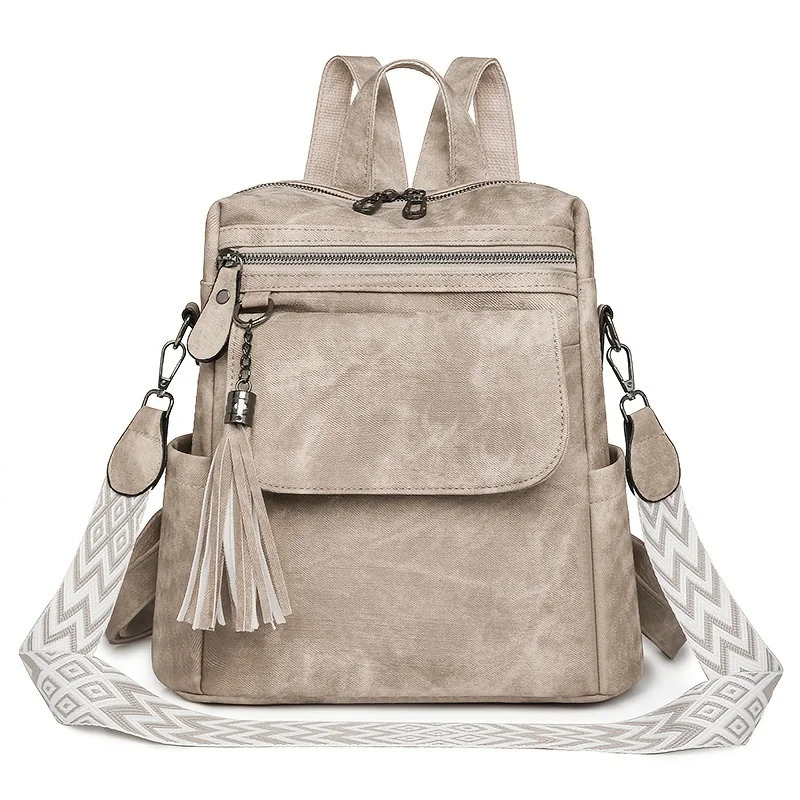 Borsa a tracolla e zaino da donna retrò con spallacci staccabili adatti per il lavoro quotidiano e lo stoccaggio 251201