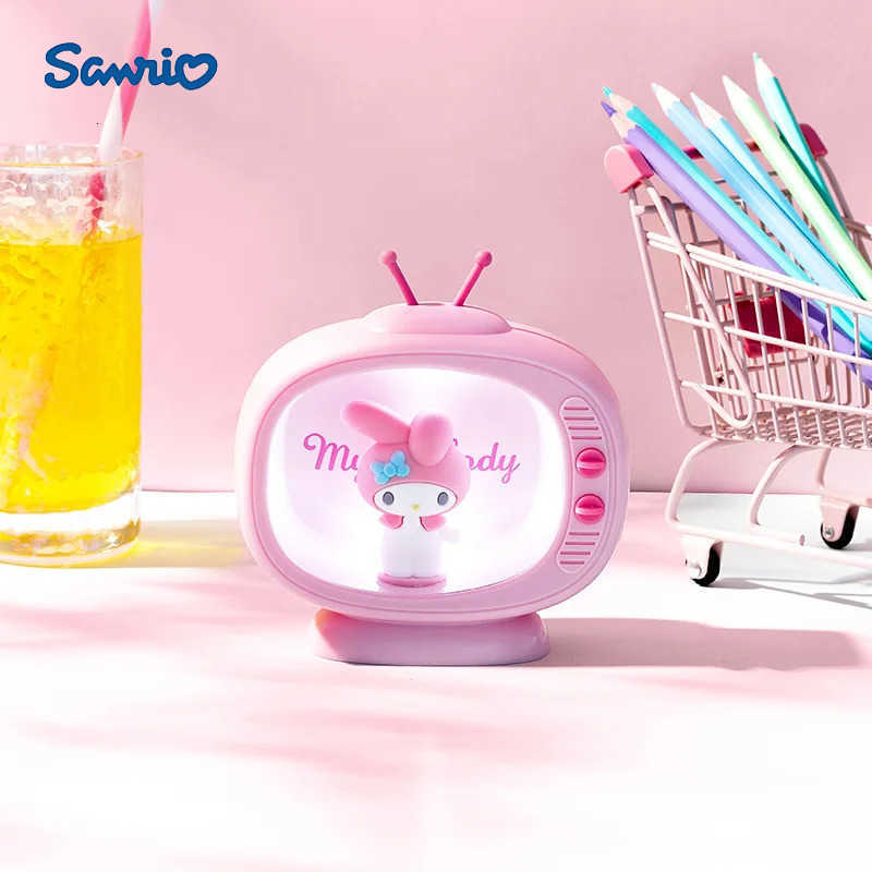 Sanrio Hellokitty Cinnamonroll Melody Night Light Tv-Shape Cute Crative Design Desk Lamp Sbedroom Bedside Lamp For Birthday Gift H251205-image-1087346862