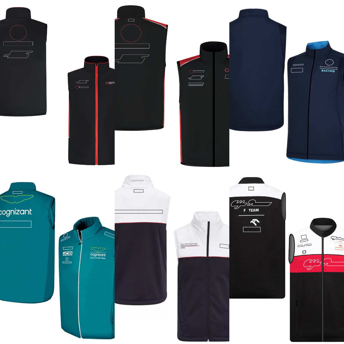 2026 f1 gilet Nouveau F1Men's formule 1 veste de gilet de course F1 veste sans manches pour hommes et femmes moto et vélo gilet coupe-vent chaud