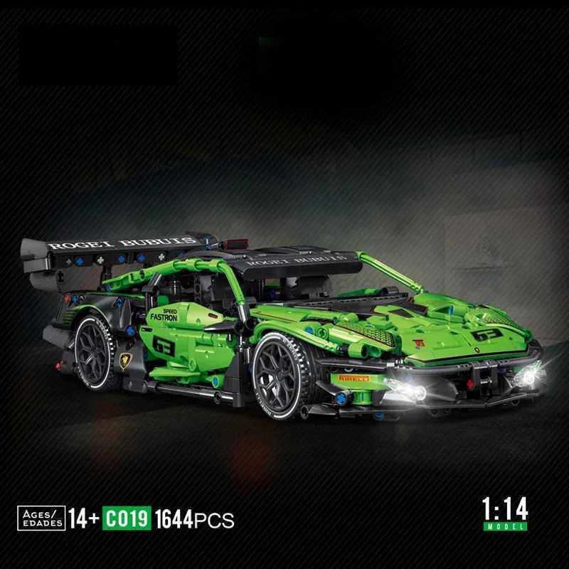 1644PCS Technical Super Speed Lamborghinis Sport Car Building Blocks Famous Race Vehicle Model Assemble Bricks Toys For Children C251204-image-1087301001