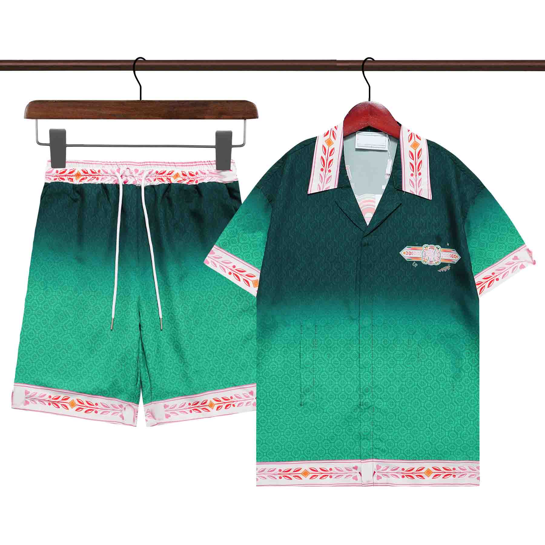 Designers Beach Tracksuits Summer Suits Mens Fashion Shirts Shorts Sets Luxury Set Outfits Sportswears Asia Size M-3XL