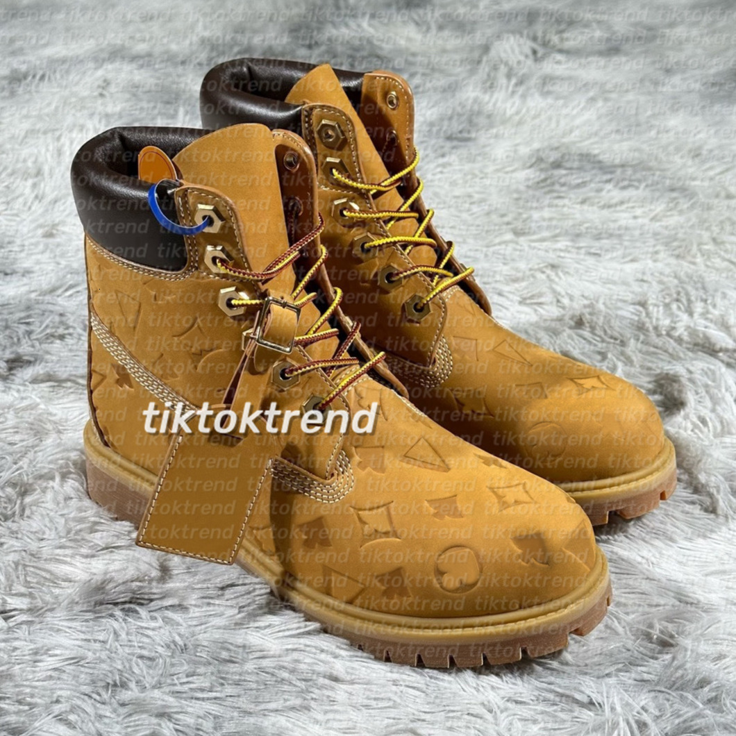 Tims boots men women boots yellow martin boots Ankle Boots Designer Cowboy shoes outdoor sports black white brwon pink red army green grey boots hig