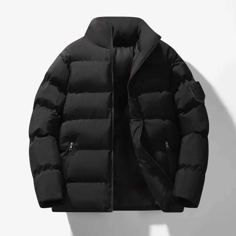 Giacca invernale in cotone ispessito Capispalla casual da uomo Cappotto caldo per giovani Abbigliamento casual versatile per coppie Giacca imbottita