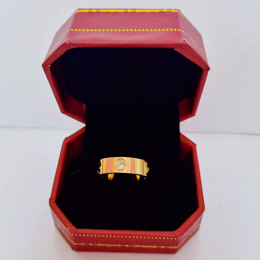 Anneaux de bande Designer de luxe Titanium Steel Rose Gold Love Bague pour femmes Luxe Zircone Bagues de fiançailles hommes bijoux Cadeaux Access