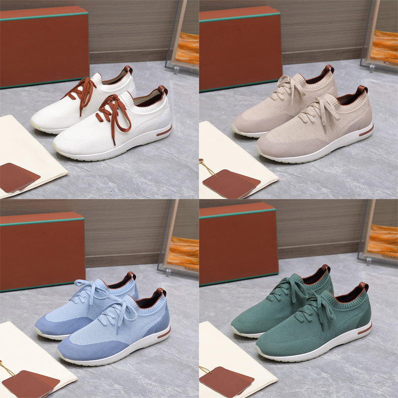 Baskets tricotées de styliste 360 Lady Flexy Walk, chaussures décontractées en laine garnies de cuir, chaussures de Jogging légères en maille 983