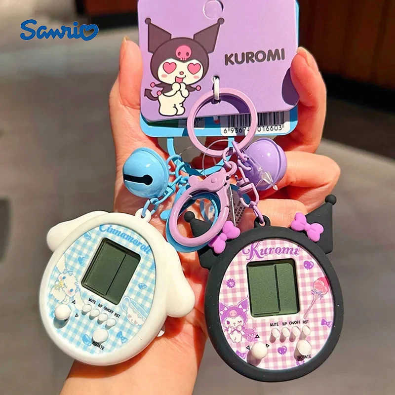 Sanrio Cinnamoroll Kuromi My Melody Keychain Mini Game Console Practical Toy Creativity Bag Pendant Hanging Ornaments Gift H251205-image-1087317481