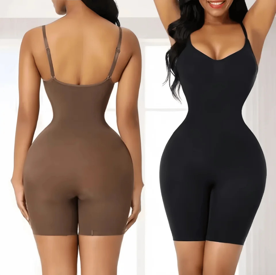 Bodysuit for Women Tummy Control Shapewear Seamless High Waist Flat Belly Belt Stretch Shapewear Body Shaper Large Size S-3XL 251204