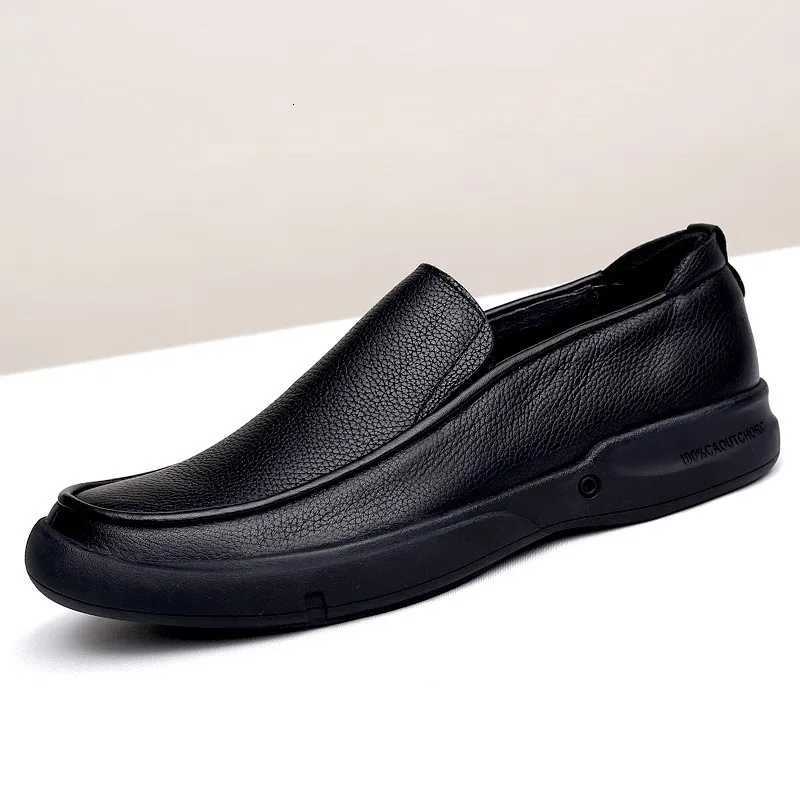 Marque de luxe hommes chaussures en cuir décontracté confortable grande taille hommes d'affaires chaussures en cuir véritable mocassins chaussure