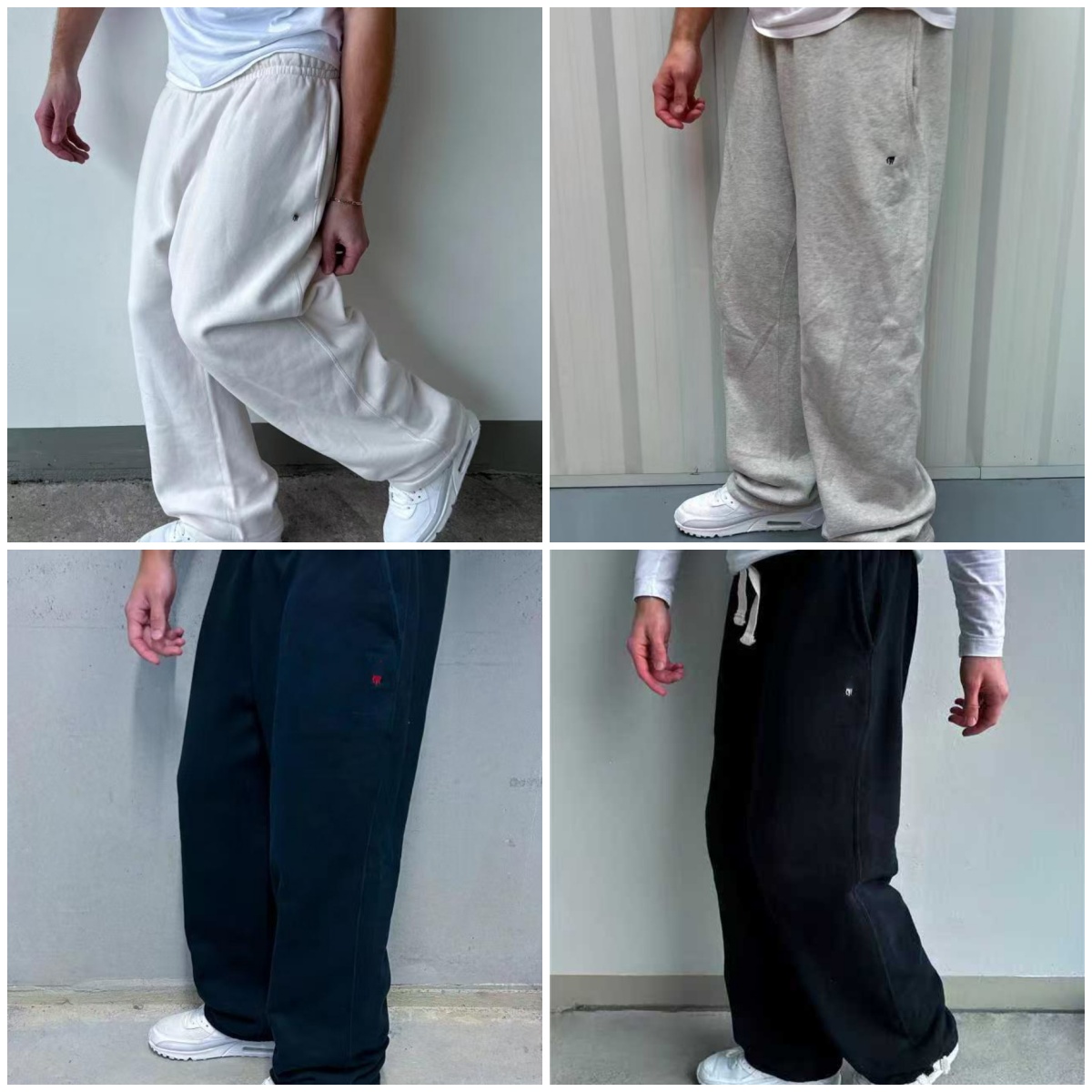Pantalons de survêtement de créateurs Pantalon de course de haute qualité en polaire de couleur unie brodée mode rétro cordon épais pantalon droi