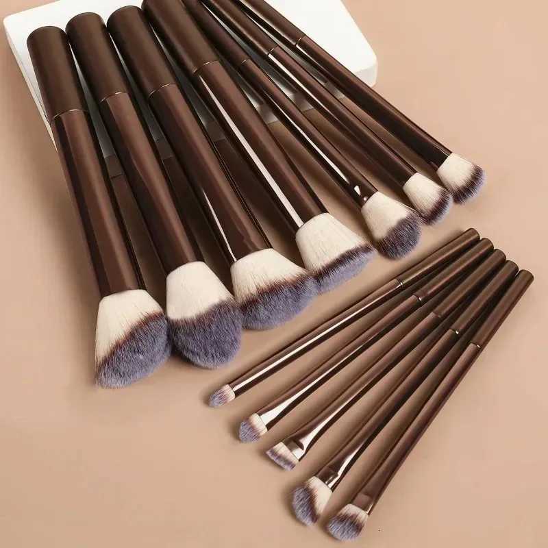 10/12PCS Makeup Brush Set Foundation Concealer Powder Eyeshadow Blush Brush Blending Cosmetic Beauty Tool for FaceT251205-image-1087323730
