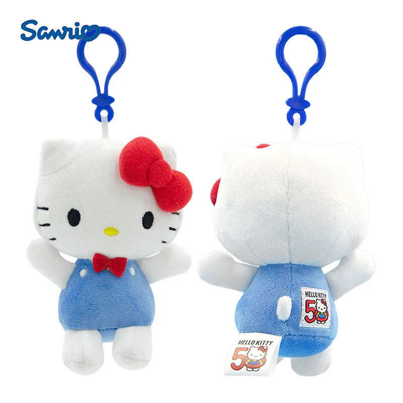 Sanrio Plush Toys Small Pendant Hello Kitty 50th Anniversary Plush Dolls Cute Fashion Boutique Dolls Childrens Birthday Gifts H251205-image-1087317111