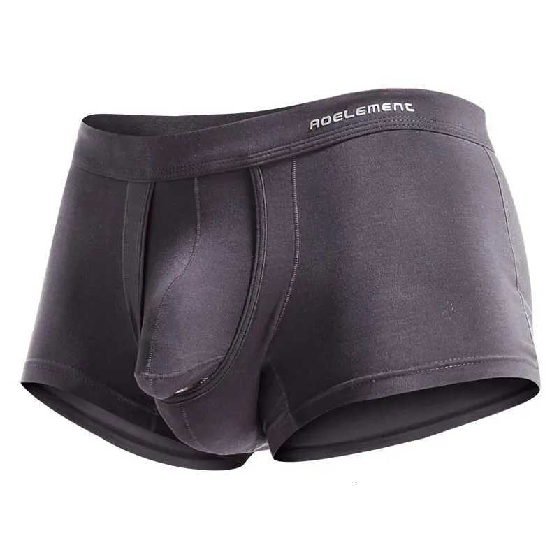 4PCS bullet underwear mens scrotum venous bottom ice silk pouch varicocele mens boxer shorts X251205