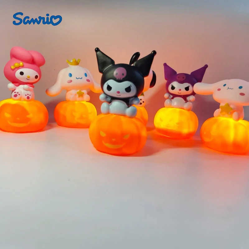 Sanrio Anime Hello Kitty Kuromi Cinnamoroll Melody Night Light Glowing Children Toy Bedside Lamp Kawaii Cute Kids Birthday Gift H251205-image-1087346623