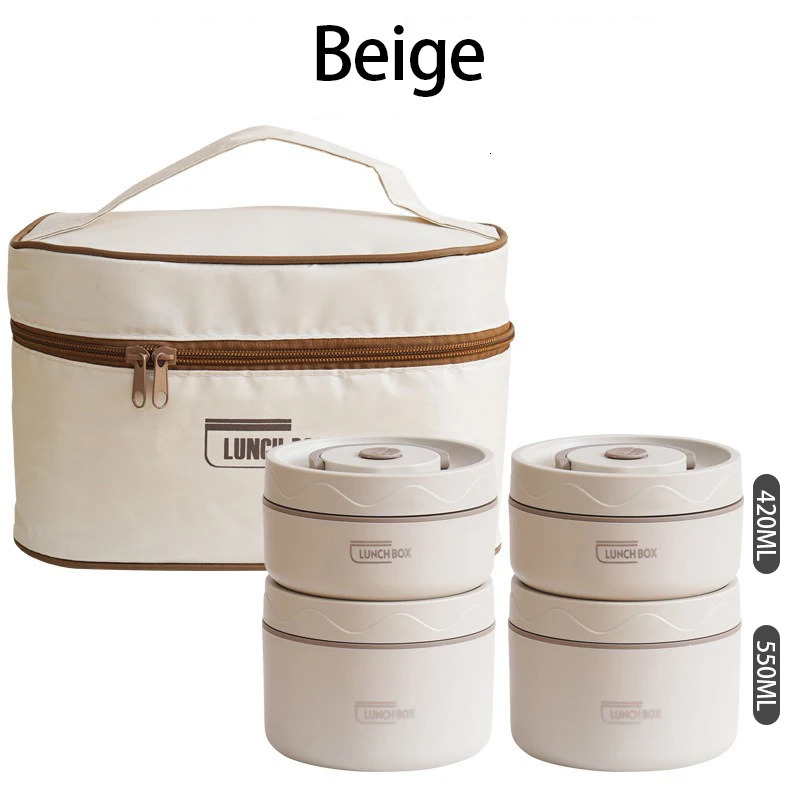 Boîte à lunch isolée en acier inoxydable Boîte à bento thermique portable multifonction scellée avec sac thermique BWT002 251202