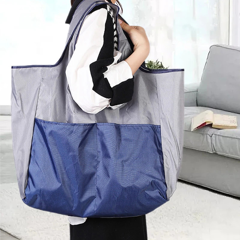 Sac à provisions pliable de grande capacité Sacs de stock pour femmes Sacs à main réutilisables Sacs écologiques Sac de rangement de jouets de pl