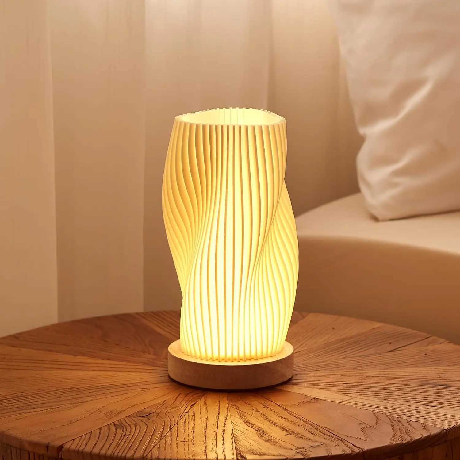 EISLLOLY décor à la maison lampe de Table Rechargeable tactile sensible 3 températures de couleur luminosité réglable M251205