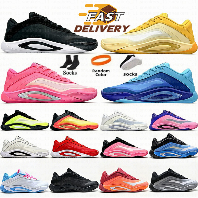Top A One Men Women Basketball Shoes AJa Wilson 1 Designer Trainers White Purple University Red Pink Aura Man Outdoor Sneakers Size 36-46