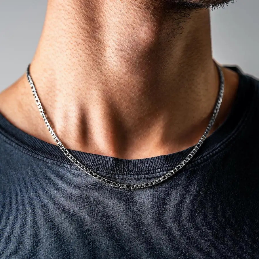 Fashion Figaro Chain Necklace Men m Stainless Steel Gold Color Long For Jewelry Gift Collar Hombres 251203