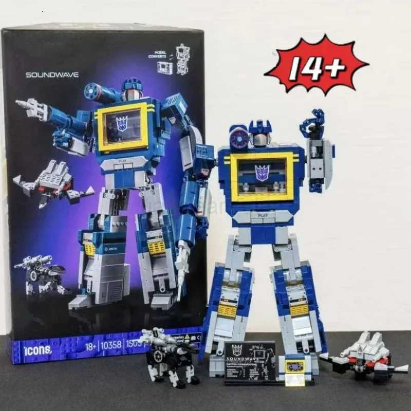 NEW 1505PCS FIT 10358 Robot Soundwave Building Blocks Assembly Brick Model Toys For Boy Kids Christmas Birthday Gift He Decor C251204-image-1087301334