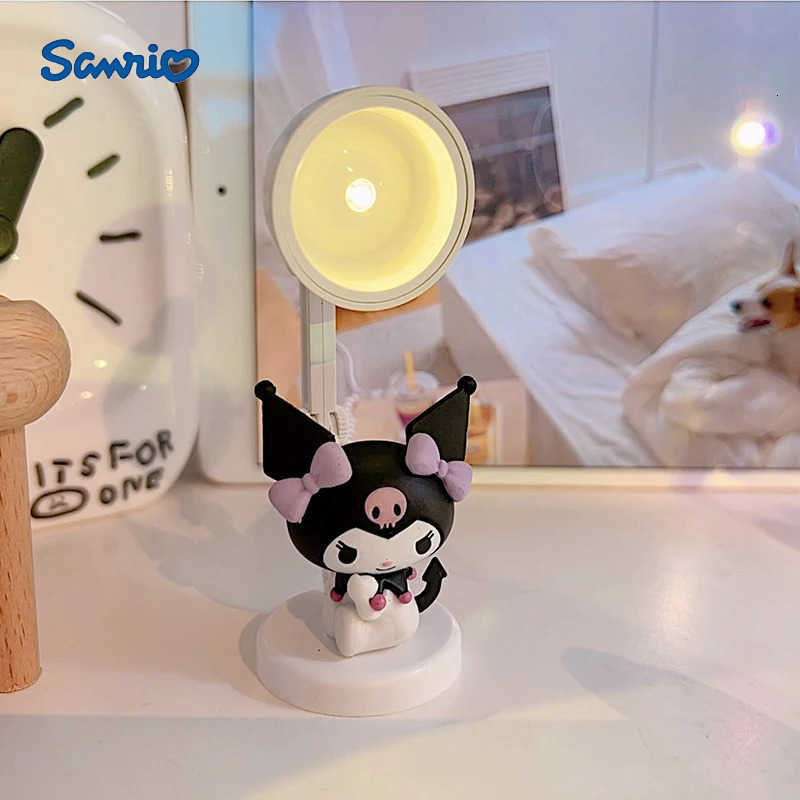 Sanrio Cartoon Kuromi Melody Pochacco Small Desktop Mini Table Lamp Night Lamp Desk Decorative For Girl Birthday Gift Lamp Diy H251205-image-1087350476